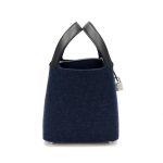 Hermès Bleu Nuit Feutre Wool and Black Swift Picotin Lock 18 PM Palladium Hardware - Image 3